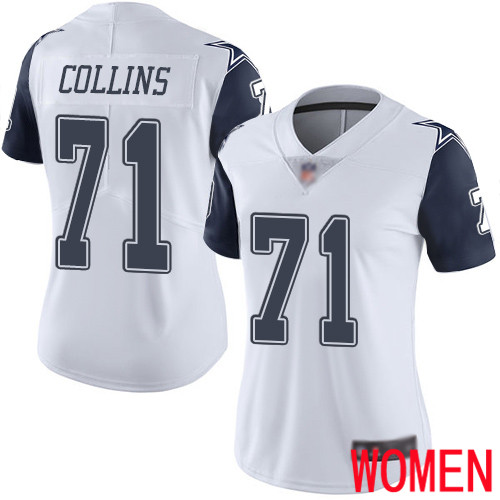 Women Dallas Cowboys Limited White La el Collins #71 Rush Vapor Untouchable NFL Jersey
